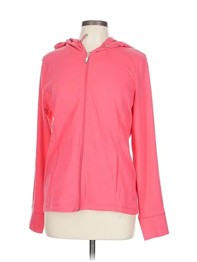 Pre-owned Danskin Now Zip Up Hoodie In Pink