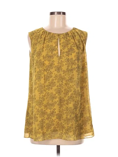 Pre-owned Cabi Sleeveless Blouse In Yellow