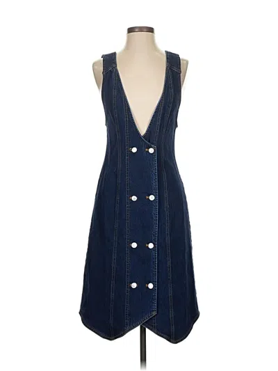 Pre-owned Pilcro Casual Dress In Blue