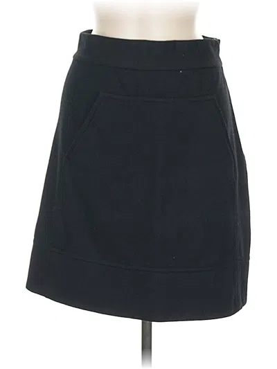 Pre-owned Diane Von Furstenberg Wool Skirt In Black