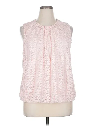 Pre-owned Liz Claiborne Sleeveless Blouse In Pink