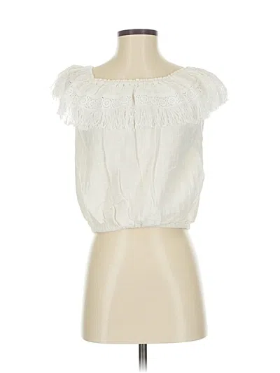 Pre-owned Walker & Wade Sleeveless Blouse In White