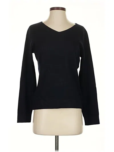 Pre-owned Talbots Cashmere Pullover Sweater In Black