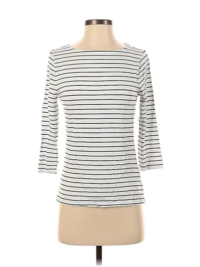 Pre-owned A New Day 3/4 Sleeve Top White Boatneck Tops