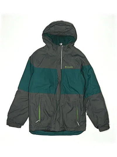Pre-owned Columbia Kids' Snow Jacket In Green