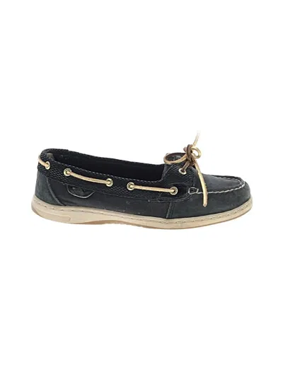 Pre-owned Sperry Top-sider® Flats Black Shoes
