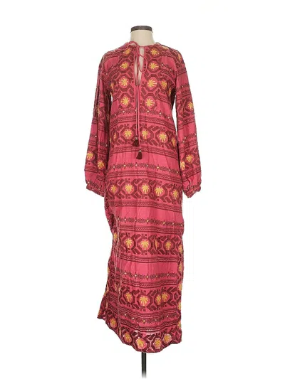 Pre-owned Johanna Ortiz Casual Dress In Burgundy