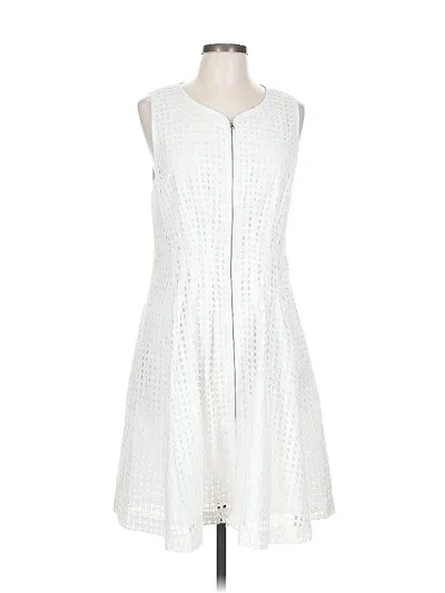 Pre-owned Betsey Johnson Casual Dress In White