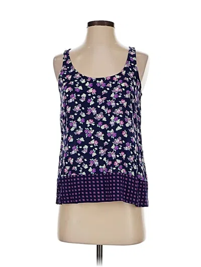 Pre-owned Gap Outlet Tank Top Purple Halter Neckline Tops