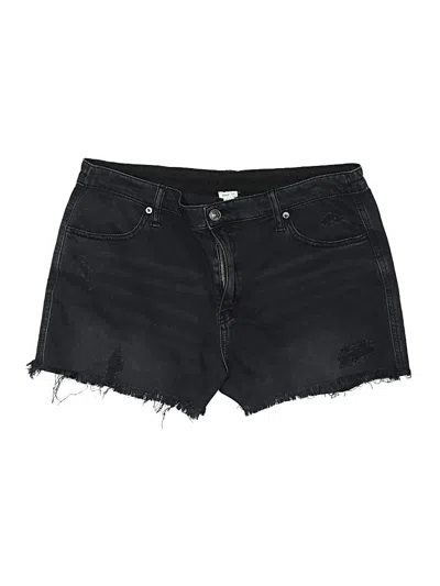Pre-owned Aerie Denim Shorts In Black