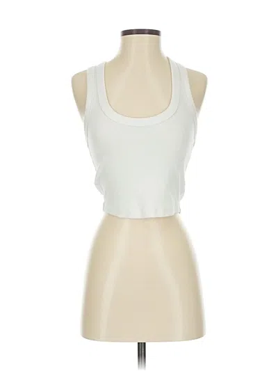 Pre-owned Essentials Tank Top Ivory Halter Neckline Tops In White