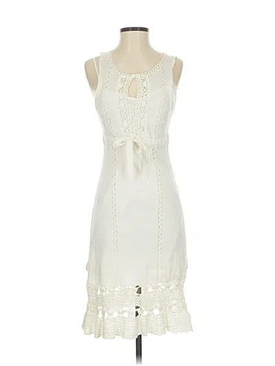 Pre-owned Nanette Lepore Cocktail Dress In White
