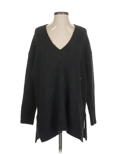 Pre-owned Zara Wool Pullover Sweater In Black