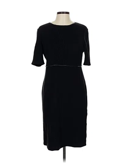Pre-owned St John Casual Dress In Black