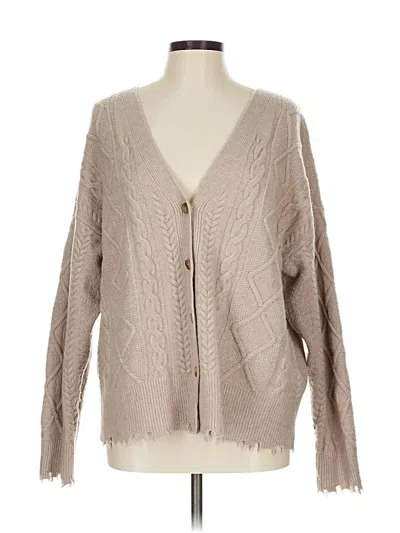 Pre-owned Lucky Brand Cardigan Sweater In Brown