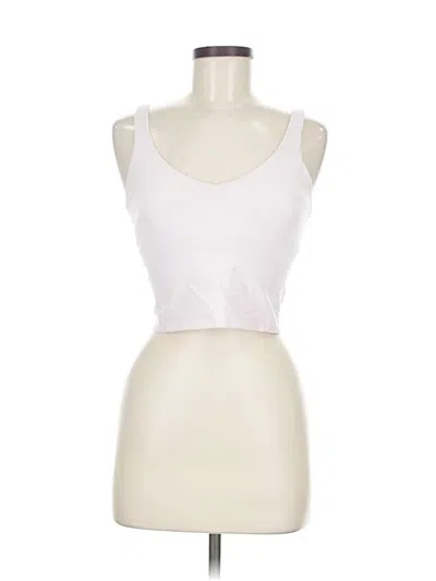 Pre-owned Lululemon Athletica Tank Top White Strapless Neckline Tops