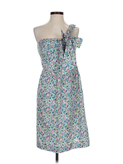 Pre-owned Liberty Art Fabrics For J.crew Cocktail Dress In Blue