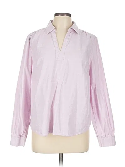 Pre-owned Falls Creek Long Sleeve Blouse In Pink
