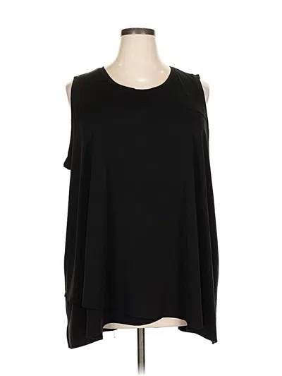 Pre-owned Lane Bryant Outlet Sleeveless Blouse In Black