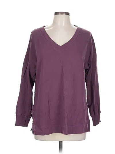 Pre-owned Gap 3/4 Sleeve T-shirt In Purple