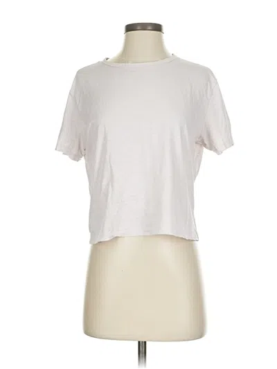 Pre-owned Athleta Short Sleeve T-shirt In White