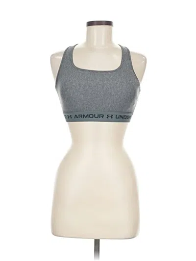 Pre-owned Under Armour Tank Top Gray Halter Neckline Tops