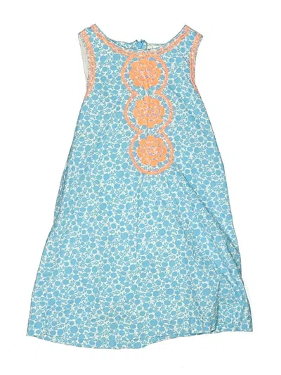 Pre-owned Mini Boden Kids' Dress In Blue