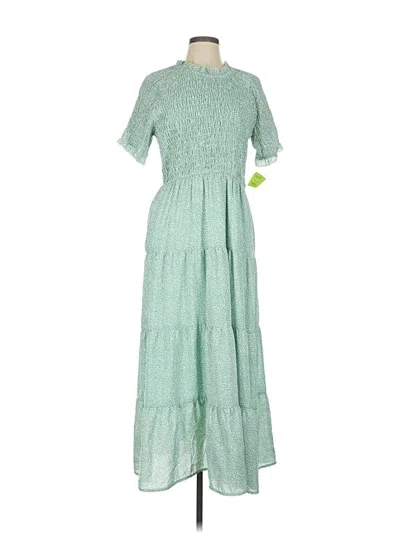 Pre-owned Polagram Casual Dress In Green