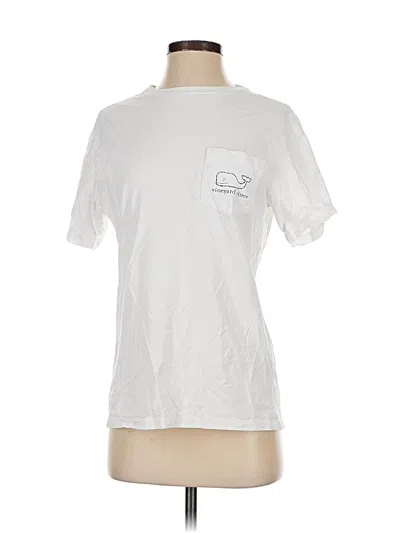 Pre-owned Vineyard Vines Short Sleeve T-shirt In White
