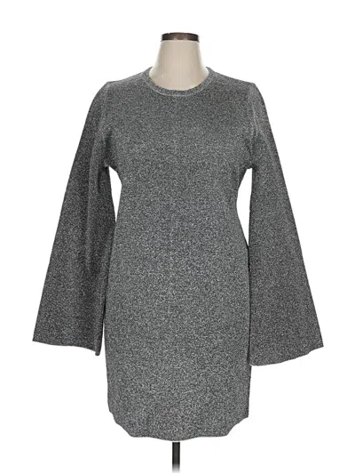 Pre-owned Good American Casual Dress In Gray