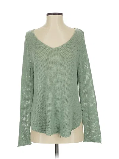 Pre-owned Wooden Ships Pullover Sweater In Green