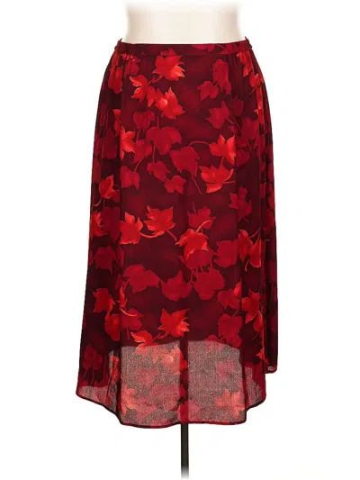 Pre-owned Laura Scott Formal Skirt In Red