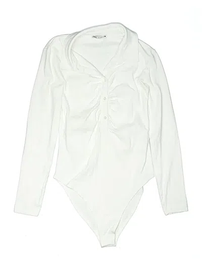 Pre-owned Zara Bodysuit In White