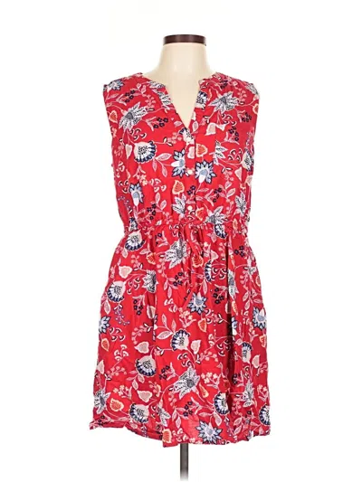 Pre-owned St. John's Bay Casual Dress In Red