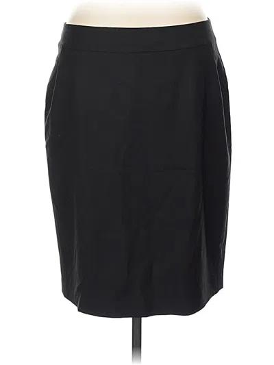 Pre-owned Ann Taylor Wool Skirt In Black