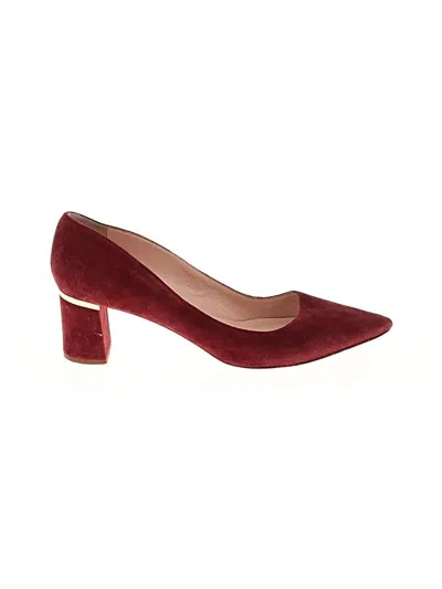 Pre-owned Kate Spade New York Heels In Burgundy