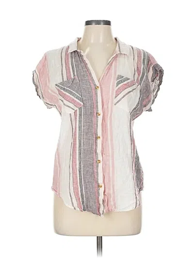 Pre-owned Thread & Supply Short Sleeve Blouse In Pink