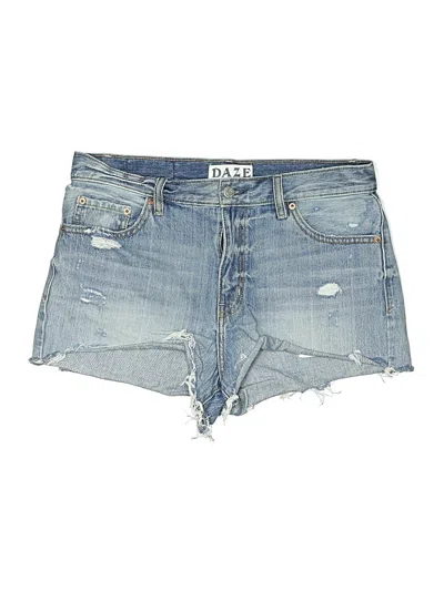 Pre-owned Daze Denim Shorts In Blue