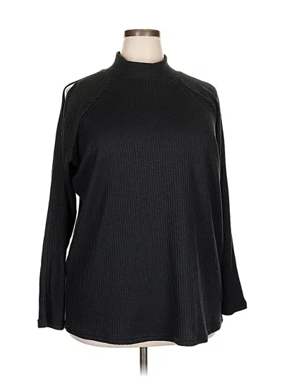 Pre-owned Attitudes By Renee Turtleneck Sweater In Black
