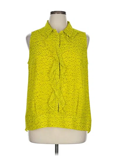 Pre-owned Cabi Sleeveless Blouse In Yellow
