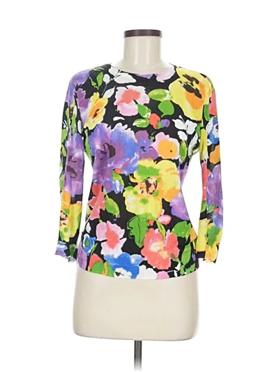 Pre-owned Polo Ralph Lauren 3/4 Sleeve T-shirt In Purple