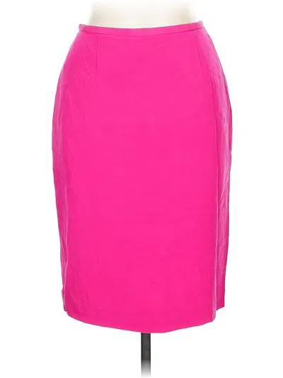 Pre-owned Maggy London Silk Skirt In Pink