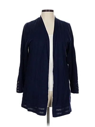 Pre-owned Charter Club Cardigan Sweater In Blue