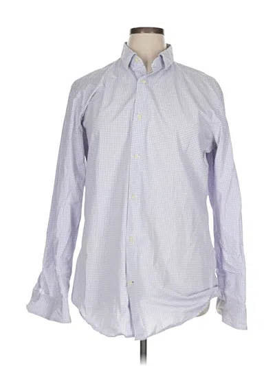 Pre-owned Banana Republic Long Sleeve Button Down Shirt In Purple