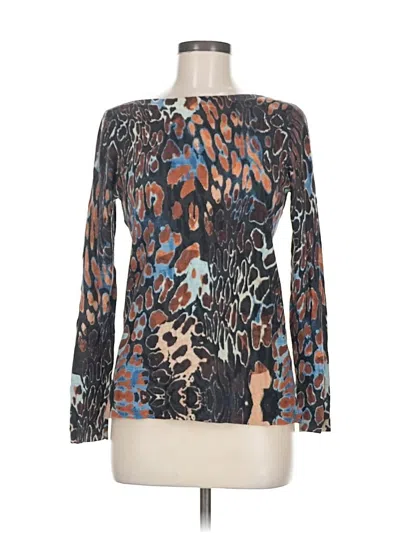 Pre-owned Talbots Long Sleeve Blouse In Blue