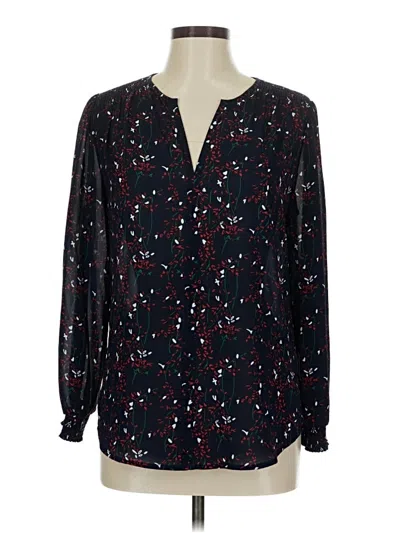 Pre-owned Fun2fun Long Sleeve Blouse In Black