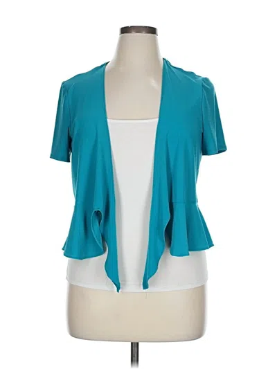 Pre-owned Perceptions Kimono In Blue