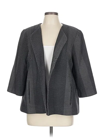 Pre-owned Eileen Fisher Blazer Jacket In Gray