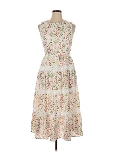 Pre-owned Melloday Casual Dress In White