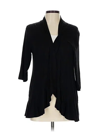 Pre-owned Unbranded 3/4 Sleeve Blouse In Black